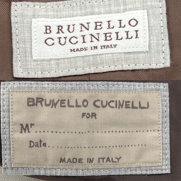 Brunello Cucinelli Tailored Waistcoat Suit Vest Mens size 46 (56 EUR) - Picture 11 of 14